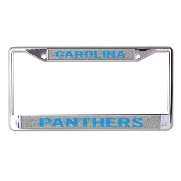 Wholesale-Carolina Panthers GLITTER BACKGROUND Lic Plt Frame S/L Printed