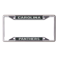 Wholesale-Carolina Panthers GLITTER BACKGROUND Lic Plt Frame S/S Printed