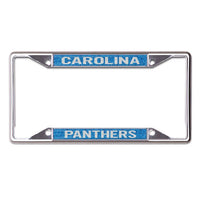 Wholesale-Carolina Panthers GLITTER BACKGROUND Lic Plt Frame S/S Printed