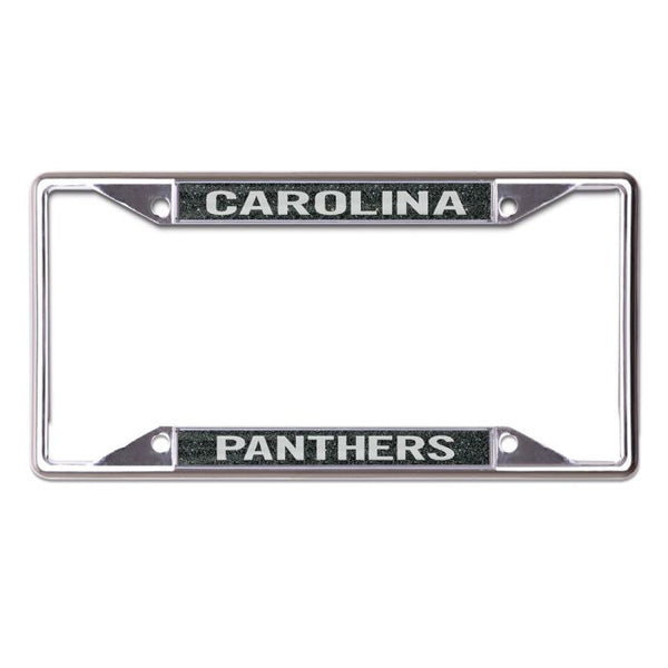 Wholesale-Carolina Panthers GLITTER BACKGROUND Lic Plt Frame S/S Printed