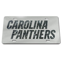 Wholesale-Carolina Panthers GLITTER LETTERS Acrylic Classic License Plates