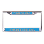 Wholesale-Carolina Panthers GLITTER LETTERS Lic Plt Frame S/L Printed