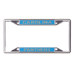 Wholesale-Carolina Panthers GLITTER LETTERS Lic Plt Frame S/S Printed