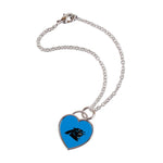 Wholesale-Carolina Panthers HEART Bracelet w/3D Heart