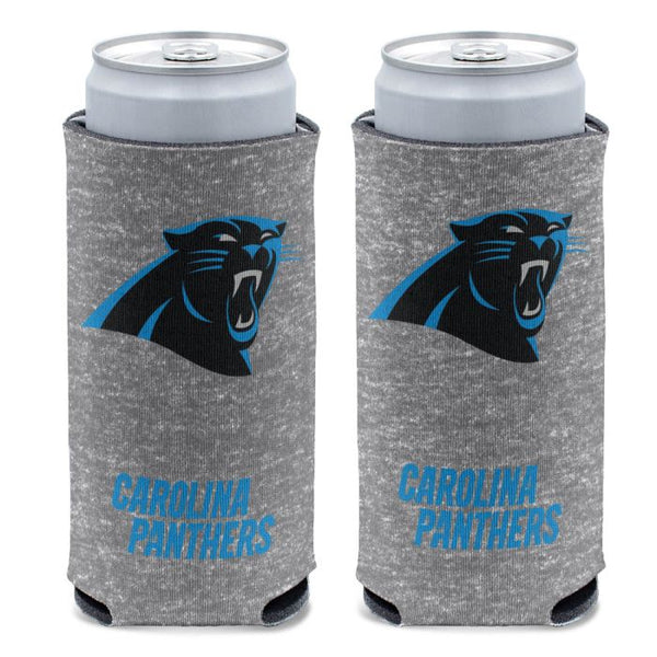 Wholesale-Carolina Panthers Heather 12 oz Slim Can Cooler