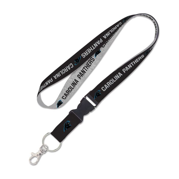 Wholesale-Carolina Panthers Heather Lanyard w/detachable buckle 1"