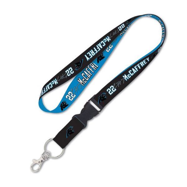 Wholesale-Carolina Panthers Lanyard w/detachable buckle 1" Christian McCaffrey