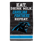 Wholesale-Carolina Panthers / Littlest Fan NFL EAT Burp Cloth 10" x 17"