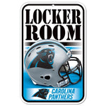 Wholesale-Carolina Panthers Locker Room Plastic Sign 11" x 17"