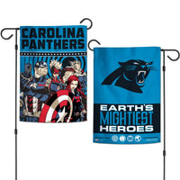 Wholesale-Carolina Panthers / Marvel (C) 2021 Marvel Garden Flags 2 sided 12.5" x 18"