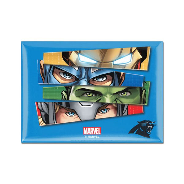 Wholesale-Carolina Panthers / Marvel (C) 2021 Marvel Metal Magnet 2.5" x 3.5"