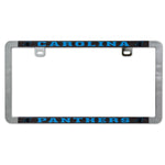 Wholesale-Carolina Panthers Metal Lic. Plate Frame Slim