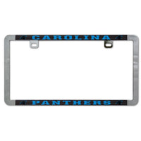 Wholesale-Carolina Panthers Metal Lic. Plate Frame Slim