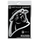 Wholesale-Carolina Panthers Metallic Magnets 3" x 5"