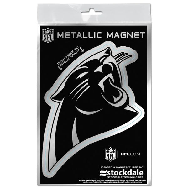 Wholesale-Carolina Panthers Metallic Magnets 3" x 5"