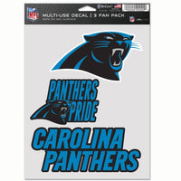 Wholesale-Carolina Panthers Multi Use 3 Fan Pack