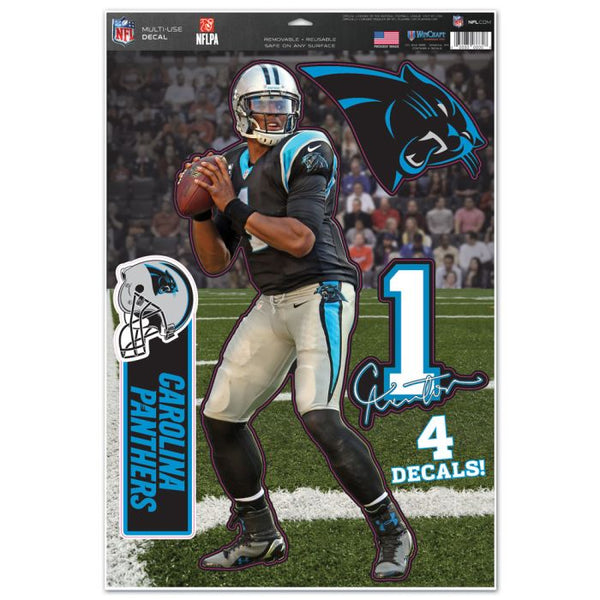 Wholesale-Carolina Panthers Multi-Use Decal 11" x 17" Cam Newton