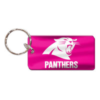 Wholesale-Carolina Panthers PINK Keychain Rectangle