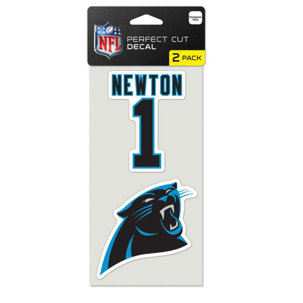 Wholesale-Carolina Panthers Perfect Cut Decal set of two 4"x4" Cam Newton