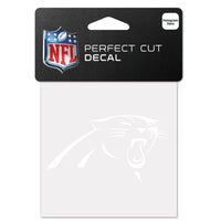 Wholesale-Carolina Panthers Perfect Cut White Decal 4" x 4"