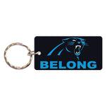 Wholesale-Carolina Panthers SLOGAN Keychain Rectangle