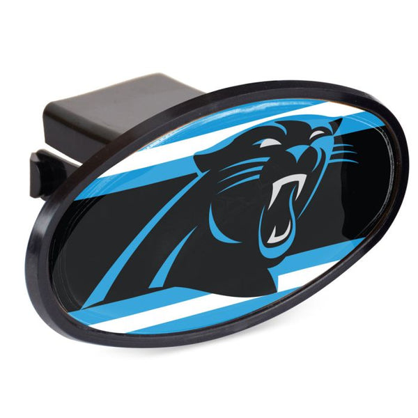 Wholesale-Carolina Panthers STRIPES Oval 2" Hitch Receiver