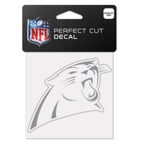 Wholesale-Carolina Panthers Silver Decal Metallic 4" x 4"