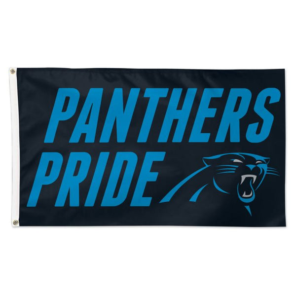 Wholesale-Carolina Panthers Slogan Flag - Deluxe 3' X 5'