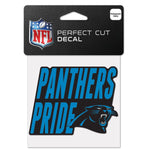 Wholesale-Carolina Panthers Slogan Perfect Cut Color Decal 4" x 4"