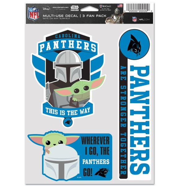 Wholesale-Carolina Panthers / Star Wars Mandalorian Multi Use 3 Fan Pack