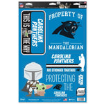 Wholesale-Carolina Panthers / Star Wars Mandalorian Multi-Use Decal 11" x 17"