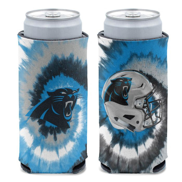 Wholesale-Carolina Panthers Tie Dye 12 oz Slim Can Cooler