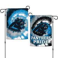 Wholesale-Carolina Panthers Tie Dye Garden Flags 2 sided 12.5" x 18"