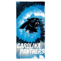 Wholesale-Carolina Panthers Tie Dye Spectra Beach Towel 30" x 60"