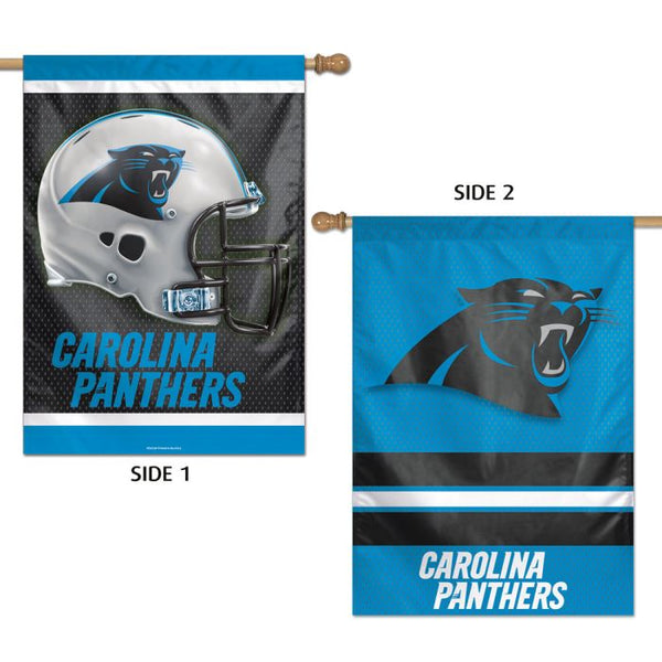 Wholesale-Carolina Panthers Vertical Flag 2 Sided 28" x 40"