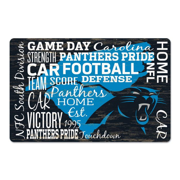 Wholesale-Carolina Panthers Wood Sign 11" x 17" 1/4" thick