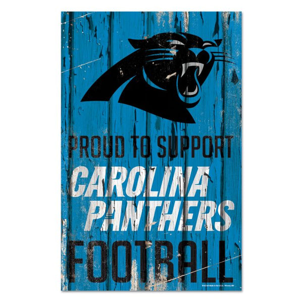 Wholesale-Carolina Panthers Wood Sign 11" x 17" 1/4" thick