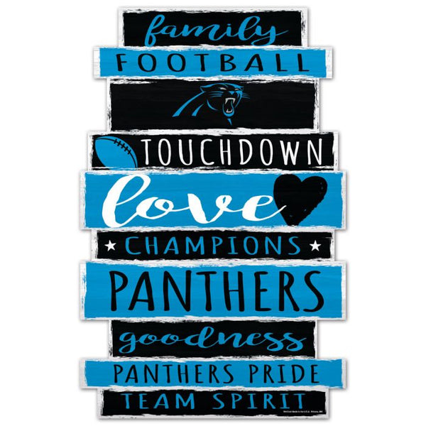 Wholesale-Carolina Panthers Wood Sign 11" x 17" 1/4" thick