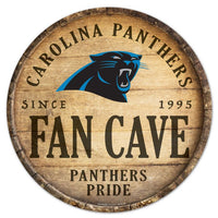 Wholesale-Carolina Panthers Wood Sign 14" Rnd