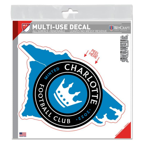 Wholesale-Charlotte FC All Surface Decal 6" x 6"