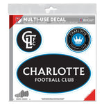 Wholesale-Charlotte FC All Surface Decal 6" x 6"