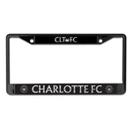 Wholesale-Charlotte FC BLACK Lic Plt Frame S/L Printed