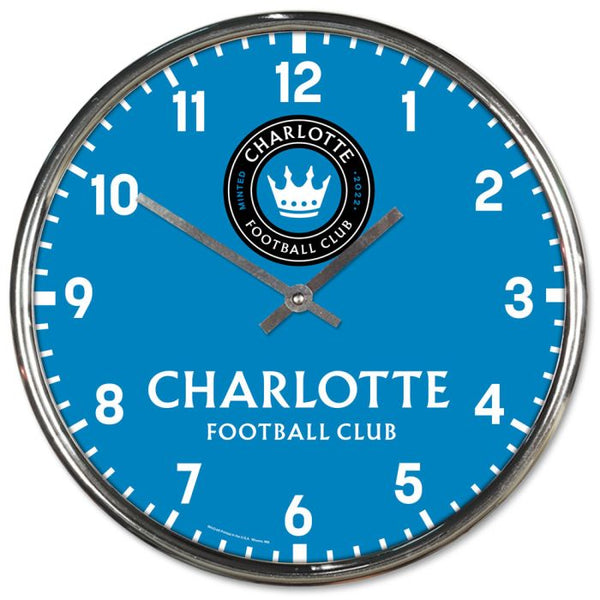 Wholesale-Charlotte FC Chrome Clock