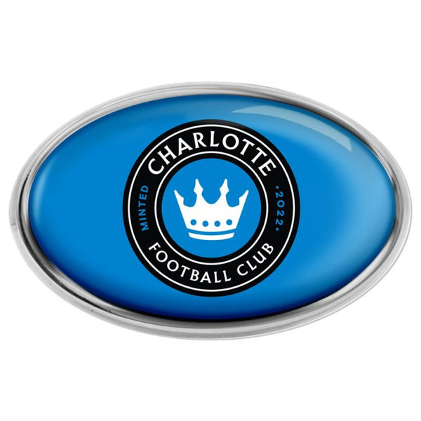 Wholesale-Charlotte FC Chrome Metal Domed Emblem