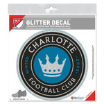 Wholesale-Charlotte FC Decal Glitter 6" x 6"