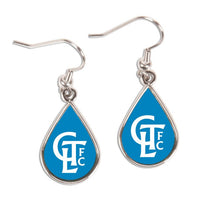 Wholesale-Charlotte FC Earrings Jewelry Carded Tear Drop