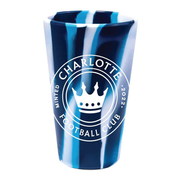 Wholesale-Charlotte FC Fashion 16 oz Silicone Pint Glass