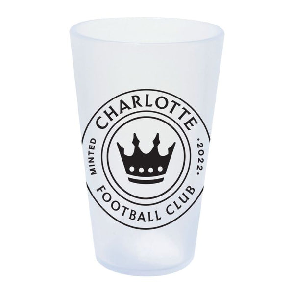 Wholesale-Charlotte FC Icicle 16 oz Silicone Pint Glass