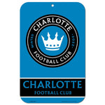 Wholesale-Charlotte FC Plastic Sign 11" x 17"