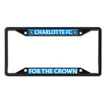 Wholesale-Charlotte FC SLOGAN: FOR THE CROWN Lic Plt Frame S/S